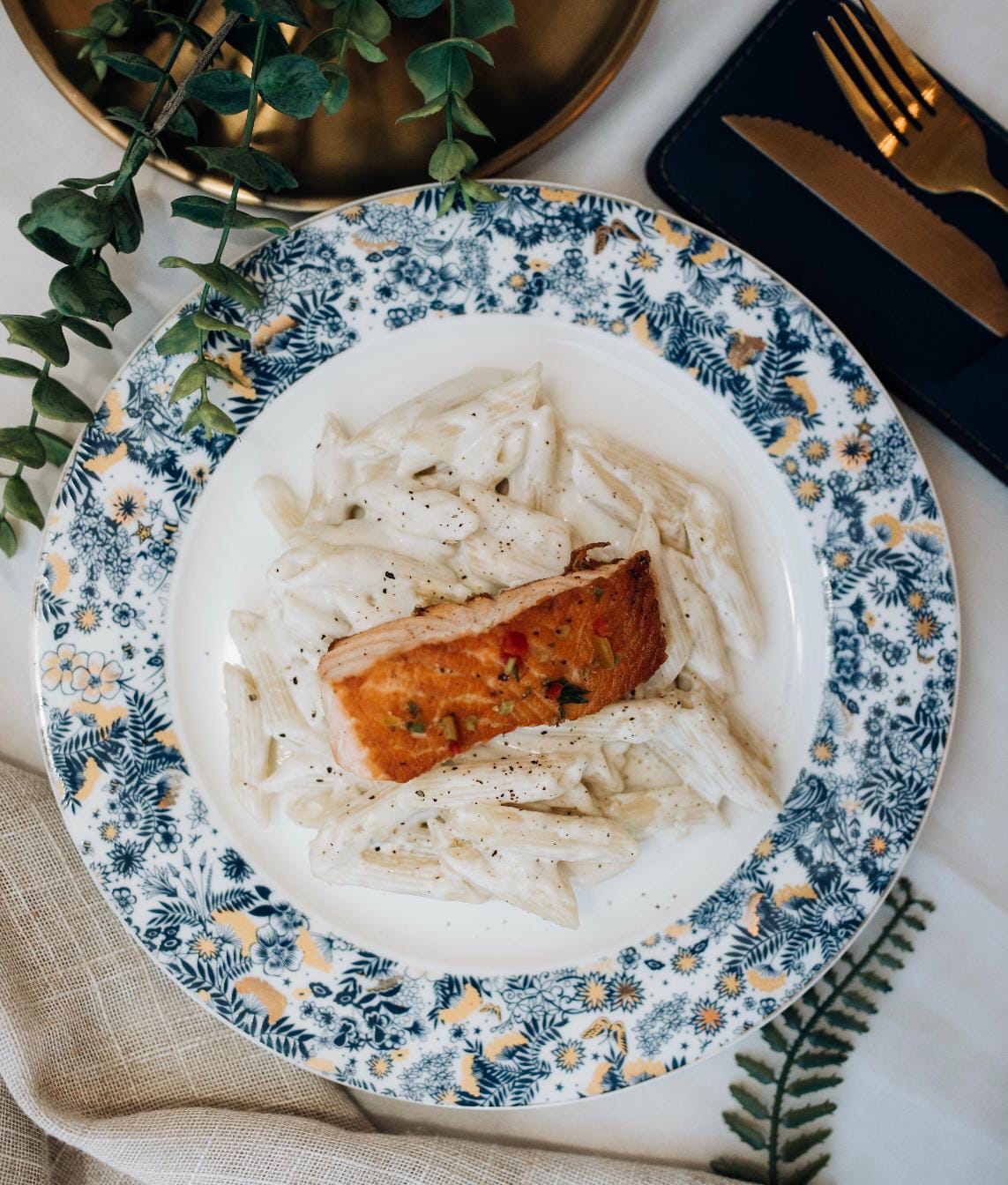 Foto do Produto Salmón al quattro formaggi 
