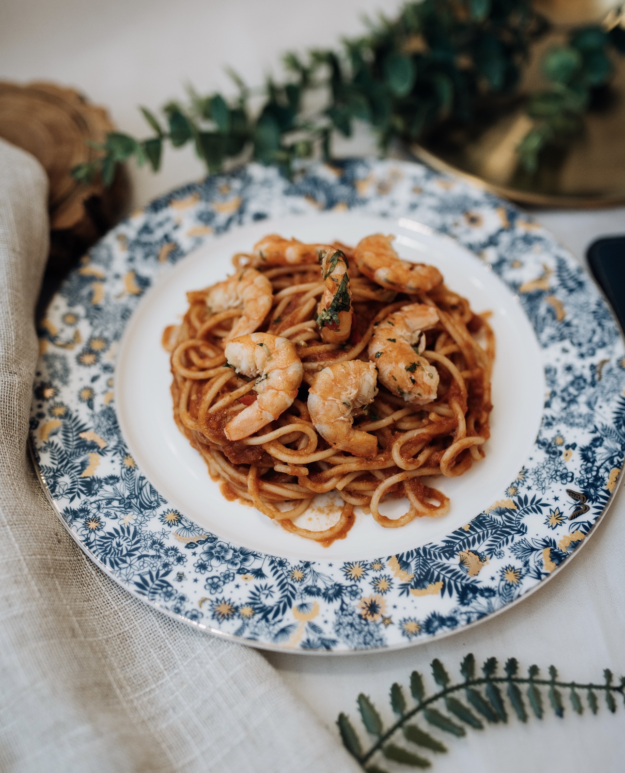 Foto do Produto Spaghetti con camarón 